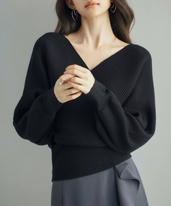 2025 maglione di lana Casual con spalle scoperte alla moda <span class=keywords><strong>maglieria</strong></span> personalizzata da donna - Product Image 1
