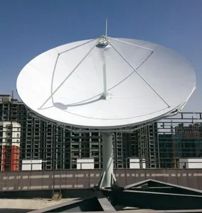 X banda alta ganho antena Rx única antena 6.2m satélite compacta antena