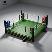 Ring de boxe professionnel sur mesure, structure en acier, toile PU, pour compétition, entraînement, salle de sport, club, match, événement
