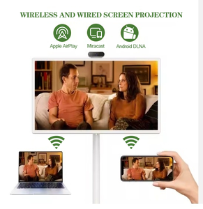 TV 32 thông minh TV 4K không dây di chuyển bán buôn Android Màn hình cảm ứng màn hình trong nhà di động thông minh TV trên bánh xe - Product Image 4