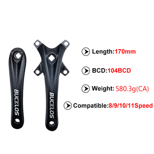 OEM/ODM BUCKLOS <span class=keywords><strong>2</strong></span>*10S Mtb曲柄组104/64 BCD自行车曲柄组26T 38t链环方孔170毫米山地车曲柄组 - Product Image 2