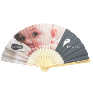 Éventail en papier promotionnel, éventail pliant en bambou et papier personnalisé - Product Image 3