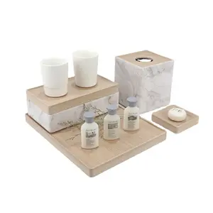 Wholesale Custom Room Bathroom Accessories Service Tray Acrylic/Resin Hotel Supplies Tray