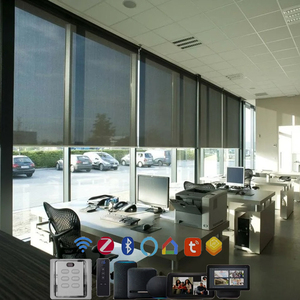 Tende <span class=keywords><strong>a</strong></span> Rullo Automatiche Personalizzate per Ufficio con Controllo Remoto WiFi e Filtraggio della Luce - Product Image 5