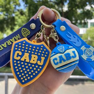 Porte-clés en plastique transfrontalier pour maillot de football, figurine de dessin animé, breloque de sac à dos, porte-clés de voiture, petit cadeau, vente en gros - Product Image 4