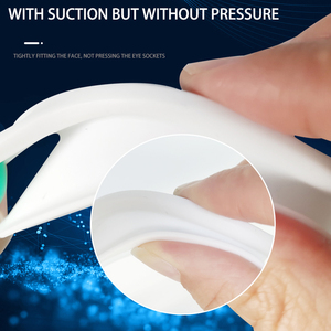 Lunettes <span class=keywords><strong>de</strong></span> <span class=keywords><strong>natation</strong></span> professionnelles pour adultes Eyeline, 100 % anti-UV, réglables, étanches, <span class=keywords><strong>avec</strong></span> verres correcteurs et joint en silicone HD anti-buée - Product Image 6