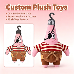 Ensemble de jouets en peluche en coton <span class=keywords><strong>Bob</strong></span> l'éponge et <span class=keywords><strong>Patrick</strong></span> Star, animaux en peluche doux, cadeau en gros - Product Image 1