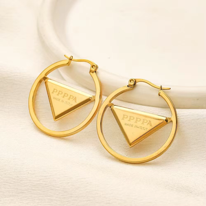 <span class=keywords><strong>Aros</strong></span> Grandes <span class=keywords><strong>de</strong></span> Acero Inoxidable con Baño <span class=keywords><strong>de</strong></span> <span class=keywords><strong>Oro</strong></span> <span class=keywords><strong>de</strong></span> 18K, Diseño Clásico <span class=keywords><strong>de</strong></span> 50CM, Joyería <span class=keywords><strong>de</strong></span> Diseñador - Product Image 1