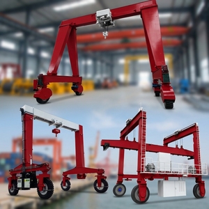 Grue à portique mobile électrique sur pneus en caoutchouc de 20 tonnes et 30 tonnes pour la manutention de conteneurs portuaires - Product Image 1