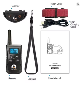 <span class=keywords><strong>Collier</strong></span> anti-aboiement étanche IPX7 <span class=keywords><strong>pour</strong></span> <span class=keywords><strong>chien</strong></span>, rechargeable, en plastique, sans choc, avec bip et vibration, entraînement inclus, télécommande - Product Image 5