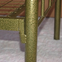 Estructura de cama de metal individual blanco resistente de acero fuerte para apartamento o dormitorio disponible en tamaños King doble o Twin
