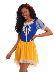 Costume de princesse <span class=keywords><strong>Blanche</strong></span>-<span class=keywords><strong>Neige</strong></span> pour femmes, pour Halloween, télévision et cinéma, avec robes pour adultes - Spectacle sur scène, cosplay - Product Image 4