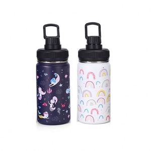 Nouvelle gourde isotherme portable en acier inoxydable sans BPA pour enfants, motif dessin animé, pour l'extérieur - Product Image 1