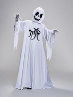 Premium New Halloween Adultes Soul Taker Fantôme Faucheuse Costume Horreur Effrayant Cosplay Cri Fantôme Visage Costume