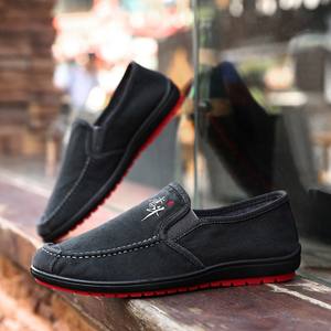Nouvelles chaussures décontractées pour hommes en toile, confortables et respirantes, avec semelle en tendon de bœuf, vente en gros d'usine - Product Image 2