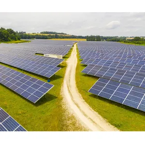 Installation facile ctype systèmes solaires montés sur acier panneau solaire système de montage au sol