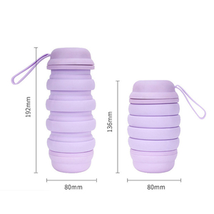 Hervidor de Silicona Plegable, Ligero y Fácil de Transportar, de Gran Capacidad (800 ml), Apto para Fitness y Deportes al Aire Libre, OEM/ODM - Product Image 3