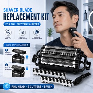 Electric <b>Razor</b> Spare Head Replacement <b>Foil</b> and Blade Kit Universal Personal Grooming Parts Bulk OEM Supply - Product Image 1