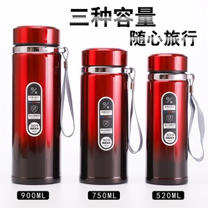 304 Stainless Steel Insulated Water <b>Bottle</b> Large Capacity Vacuum Straight Cup Travel Use - Product Image 5