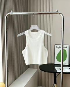 Y0432 Nuovo <span class=keywords><strong>Top</strong></span> Senza Maniche con Canotta, Casual e Sportivo, Vestibilità Slim e Modellante - Product Image 4
