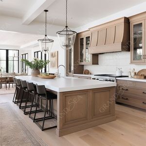Baru paket datar lemari dapur biji-bijian kayu desain standar Australia lemari dapur suku cadang furnitur untuk dapur - Product Image 5