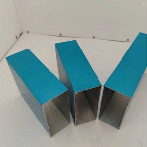 Aluminum Square Tube 6061 Alloy Spray Coated For Curtain Wall And Partition Modern Design - Product Image 1