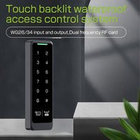 Lector de Control de Acceso con Teclado, Wifi, App Tuya, Resistente al Agua, Código Táctil, Doble Tarjeta RFID 125khz / 13.56mhz, 12V-24V