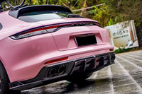 Pour Porsche Panamera 971.1 971.2 2017-2023Kit de carrosserie de lèvre arrière en Fiber de carbone pare-chocs de fabricant personnalisé pour les voitures