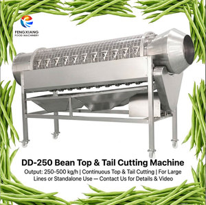 FENGXIANG DD-250 Automatic Bean <b>Top</b> Tail Cutting Machine 250-500 kg/h Stainless Steel Green Beans End Removing Machine - Product Image 1