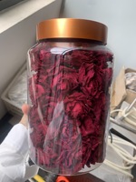 Harga terbaik ukuran besar bentuk kering merah gelap teh bunga mawar grosir segar beku mawar merah kering untuk teh
