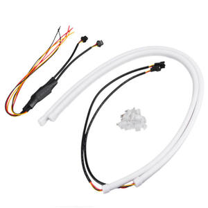 Feux de jour LED flexibles 30CM 45CM 60CM, tube LED à commutation, blanc rouge <span class=keywords><strong>bleu</strong></span> ambre, double couleur - Product Image 4