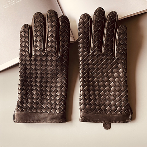 <span class=keywords><strong>Gants</strong></span> en peau de mouton bande de <span class=keywords><strong>cuir</strong></span> <span class=keywords><strong>gants</strong></span> à l'intérieur chaud conduite mode Anti velours bande tressé <span class=keywords><strong>laine</strong></span> avec velours fabricant hommes - Product Image 1