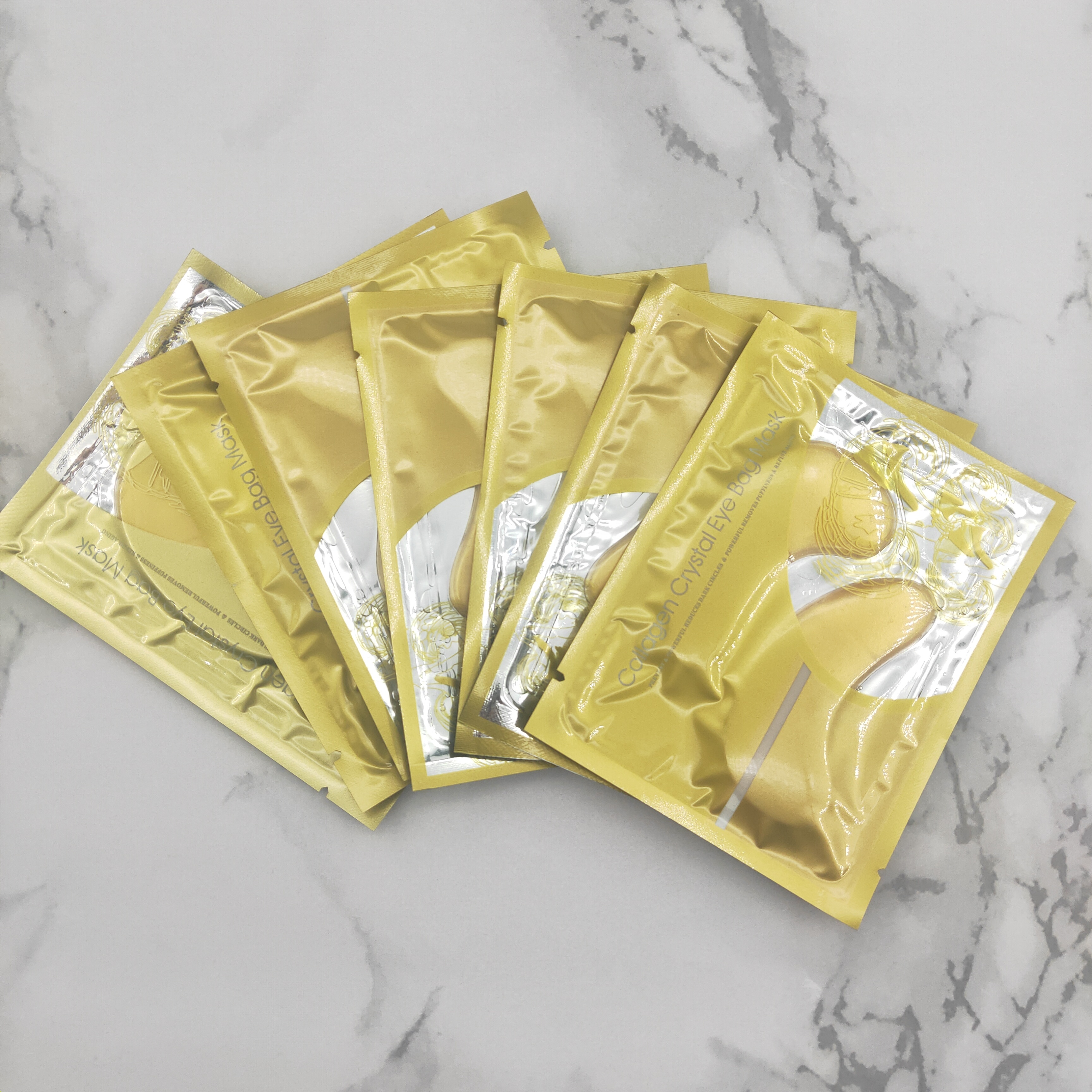 Против морщин увлажняющий кругов под глазами Прохладный патч с покрытыем цвета чистого 24 каратного золота гель isilandon для глаз с коллагеном, маски