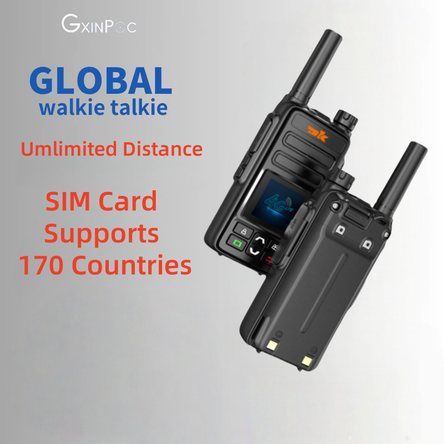 Factory Wholesale Long Range 5000km Pair Push to Talk Radio Network Walkie Talkie 4g/5g Network POC Intercom