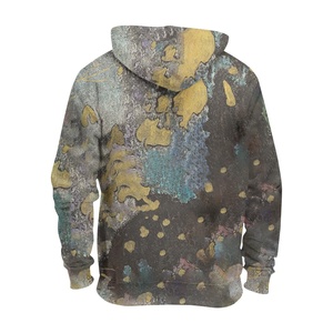 Sudaderas Casuales para Hombre, 100% Algodón Tejido, Transpirables, sin Mangas, Colores Personalizados ODM, Chaqueta Deportiva con Capucha y Estampado Puff - Product Image 3