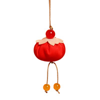 Sachet Parfumé Porte-Bonheur en Forme de Kaki, Talisman de Protection pour Voiture, Pendentif Téléphone, Article Cadeau, Design Minimaliste Moderne