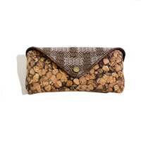 Étui à lunettes pochette à lunettes avec placage en bois tendre épissage coûteux étuis à lunettes haut de gamme