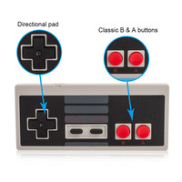 Manette sans fil pour console NESes, édition classique, mini joystick avec récepteur USB pour contrôleur PC Nintend NESes