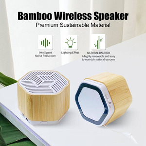 Biểu Tượng Tùy Chỉnh Xách Tay Gỗ Loa <span class=keywords><strong>Bluetooth</strong></span> Loa Không Dây Sinh Thái Thân Thiện Với RGB Tre Loa - Product Image 5