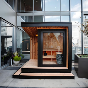 L'usine vend un sauna extérieur en bois et une maison de zone de repos Baignoires spa préfabriquées Salles de sauna Tube de bain - Product Image 4