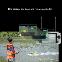Bateau d'arpentage hydrographique intelligent sans pilote Hi-target Iboat BS12 avec antennes GNSS doubles, léger, pour réservoirs et rivières, GPS RTK