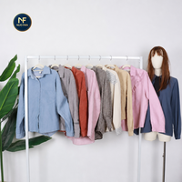 Vêtements d'occasion, qualité mixte AB, chemises d'hiver pour hommes et femmes, commande minimum de 100 kilogrammes