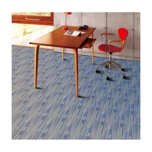 Trendcy No Woven Fabric Backing Teppich fliesen Nylon 25cm * 100cm Luxus dekorative Bodenbelag Office Hotel Teppiche