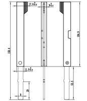 Clé vierge pliable intelligente avec lame en laiton et coque PC ABS, clé de secours pour serrure de porte à empreinte digitale