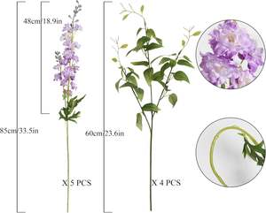 Flores Artificiales de Salvia de Alta Calidad, Pequeñas y Silvestres, para Ramos de Novia, Arreglos Florales y Decoración - Product Image 2