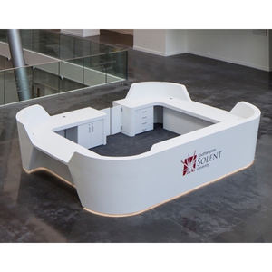 Escritorio <span class=keywords><strong>de</strong></span> recepción <span class=keywords><strong>de</strong></span> lujo para Hotel, diseño blanco usado, alta tecnología, mostrador <span class=keywords><strong>de</strong></span> recepción moderno, para hotel - Product Image 5