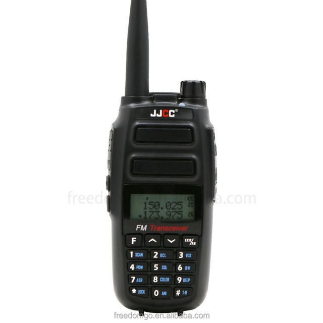 JJCC JC-UV6800 UHF/VHF Dual Band 10W Long Range Analog Handheld Two Way Radio 1000-1500mAh Battery IPX-1 Water Resistance 3-10KM