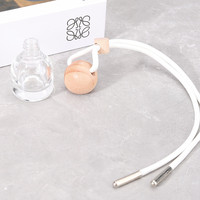 Diffuseur d'air frais pour voiture en verre transparent rond de 10 ml de qualité supérieure avec bouchon à vis pour huile essentielle