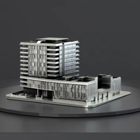 Modèle de bâtiment personnalisé Feng Shui Memento en métal moulé pour la décoration intérieure