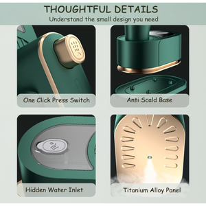 Plancha Eléctrica Portátil Mini de Acero Inoxidable, Herramienta Ligera Plegable para el Hogar y Viajes, Vaporizador de Ropa para Uso en Hoteles, Gran Venta - Product Image 5